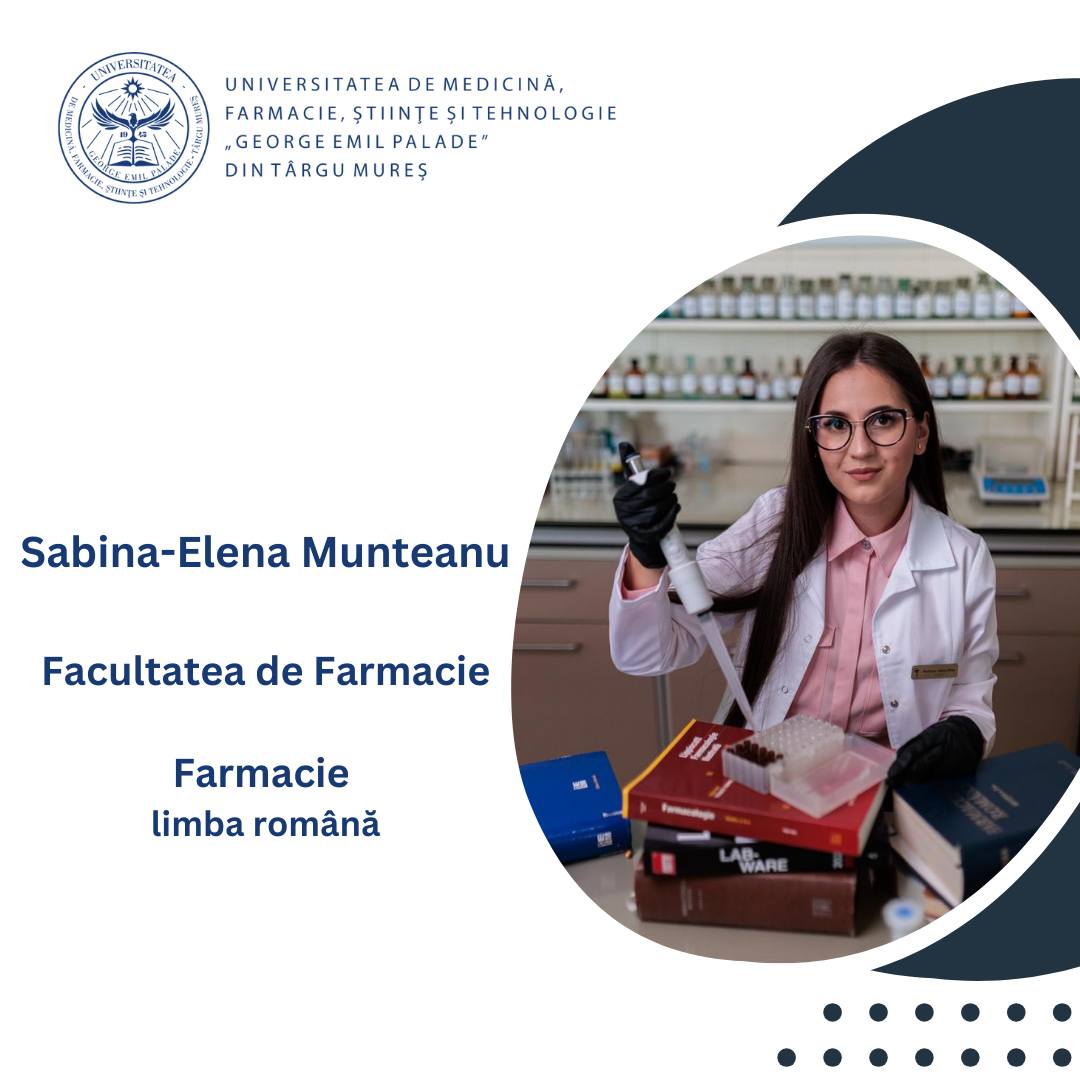 Sabina-Elena Munteanu, Facultatea de Farmacie, limba română –