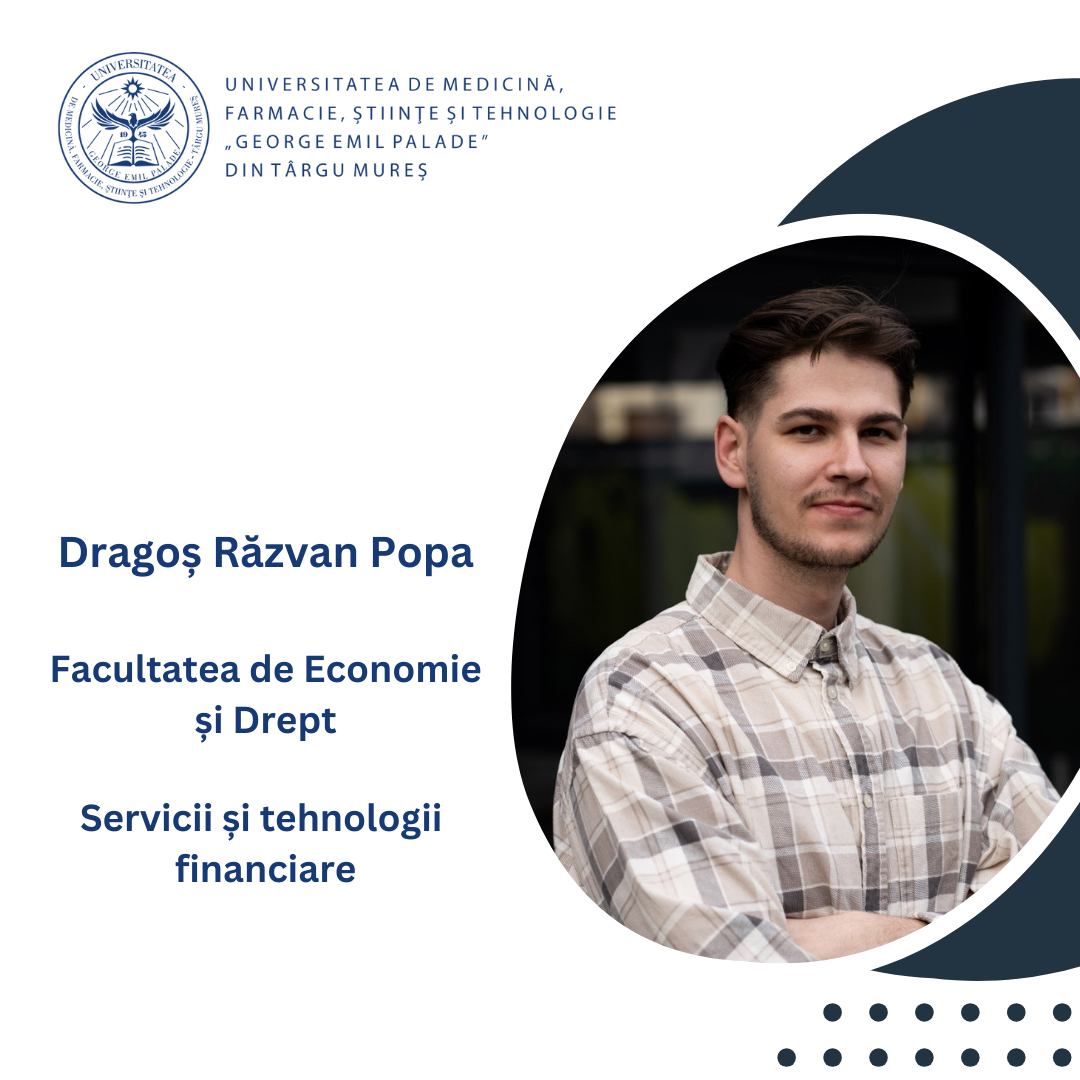 Dragoș Răzvan Popa, Facultatea de Economie și Drept, Servicii și tehnologii financiare –