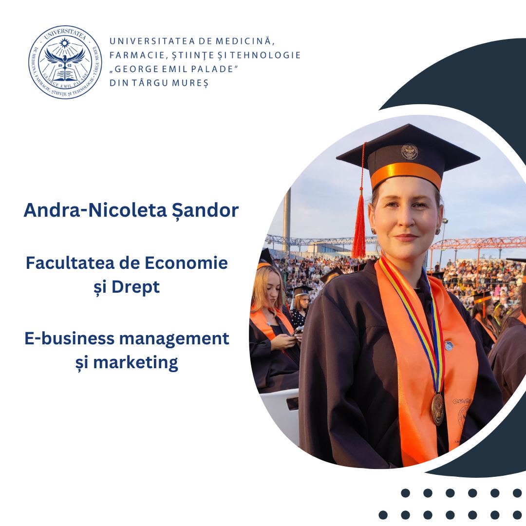 Andra Nicoleta Sandor, Facultatea de Economie și Drept, E-business management și marketing –