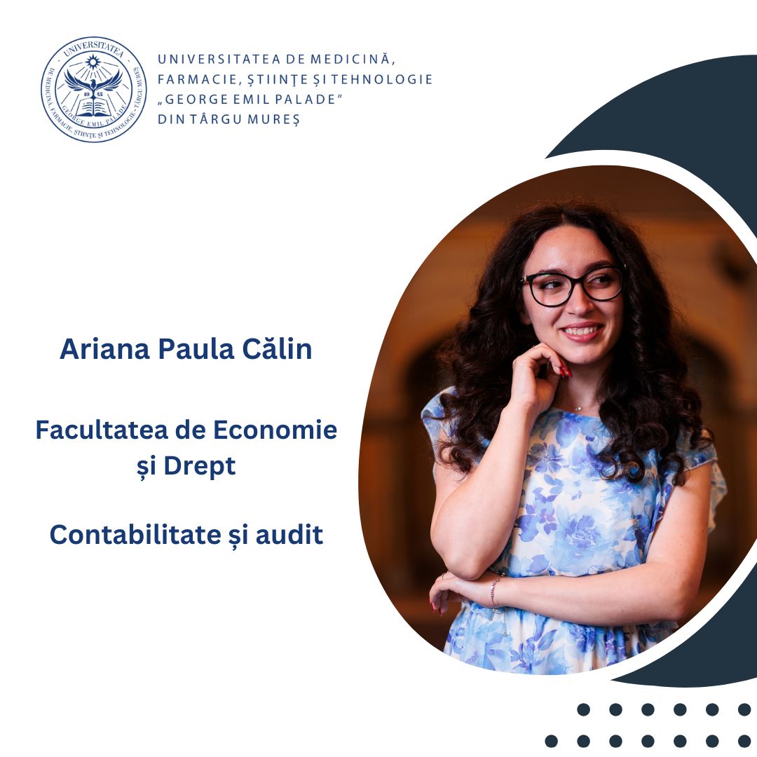 Ariana Paula Călin, Facultatea de Economie și Drept, Contabilitate și audit, master –