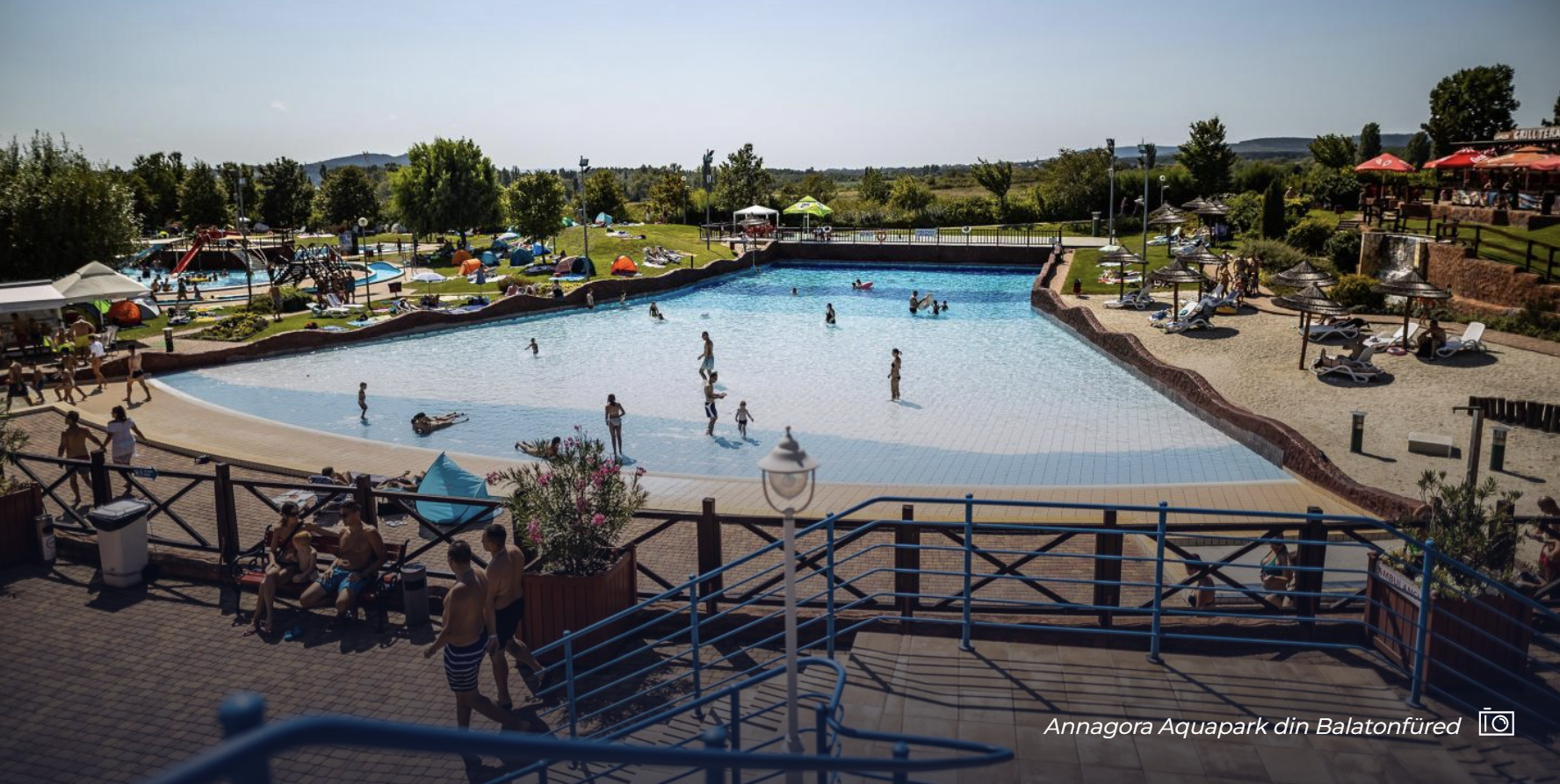 De vizitat în Ungaria: Parcul cu cea mai bună panoramă: Annagora Aquapark din Balatonfüred