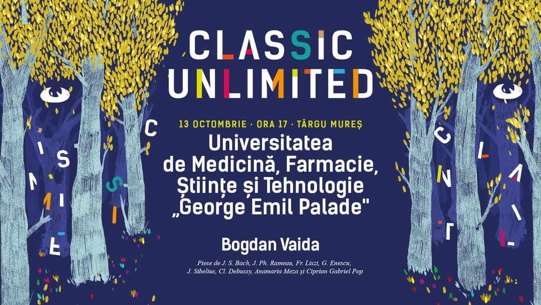 Turneul național de pian Classic Unlimited revine în septembrie la UMFST