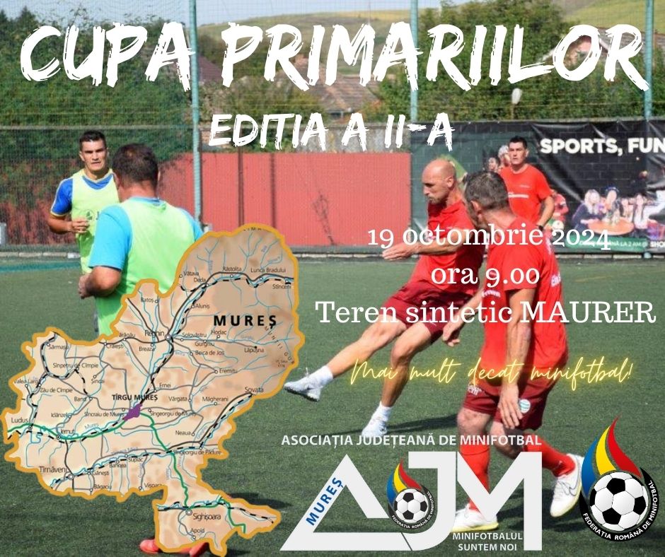 S-a dat startul înscrierilor la Cupa Primăriilor la minifotbal