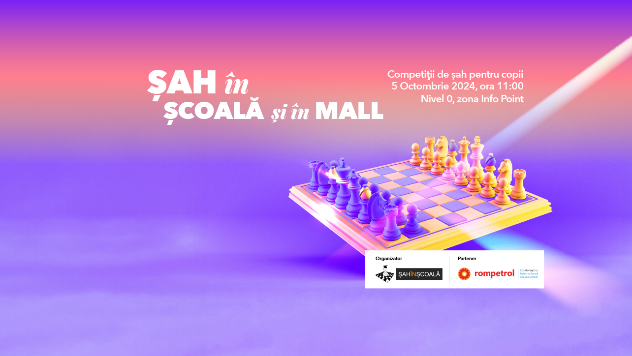 Competiții de șah la Shopping City Târgu Mureș sâmbătă dimineața