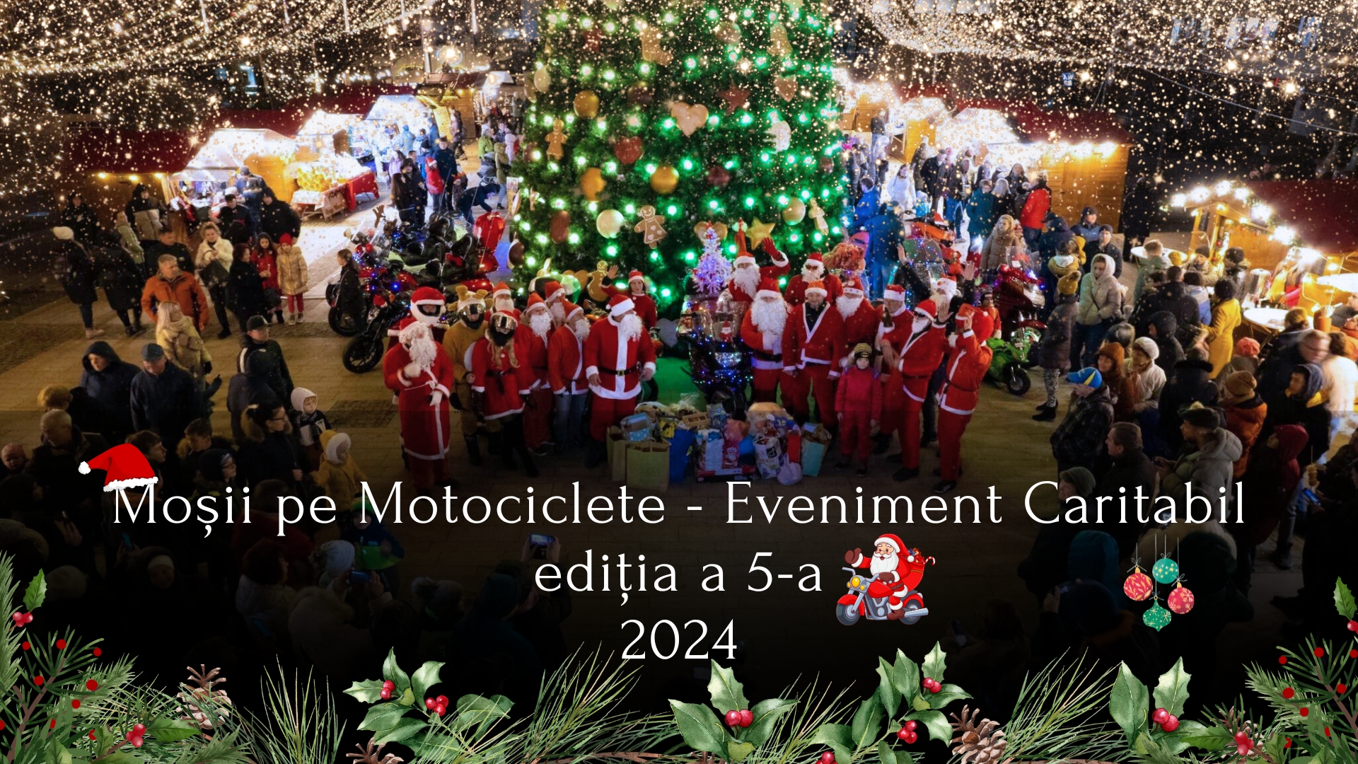 Moșii pe motociclete revin la Târgu Mureș în 14 decembrie