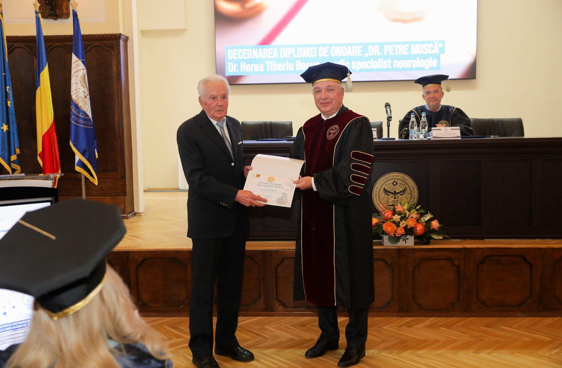 Diploma de onoare „Dr. Petre Muscă” pentru Dr. Horea Tiberiu Becuș