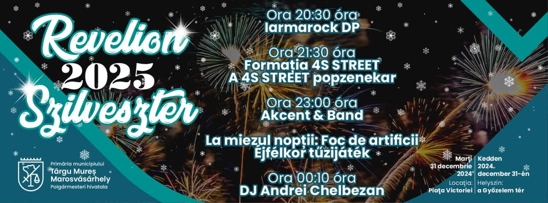 Revelion în stradă la Târgu Mureș!