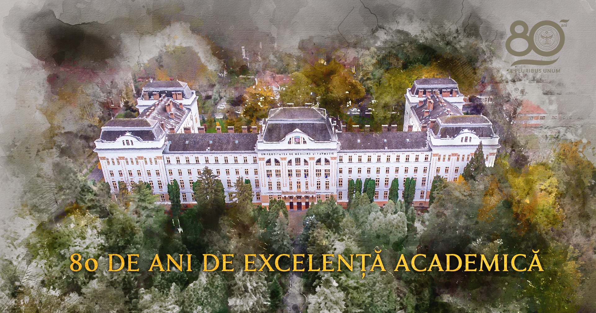 Punctul alb pentru 80 de ani de excelență academică, inovație și deschidere internațională aniversați de UMFST Târgu Mureș