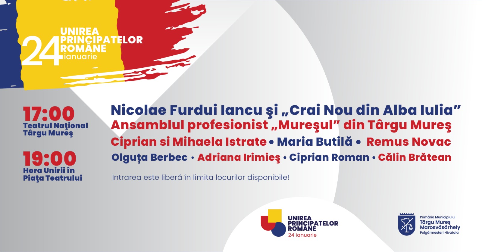 Evenimentele culturale din acest weekend la Târgu Mureș