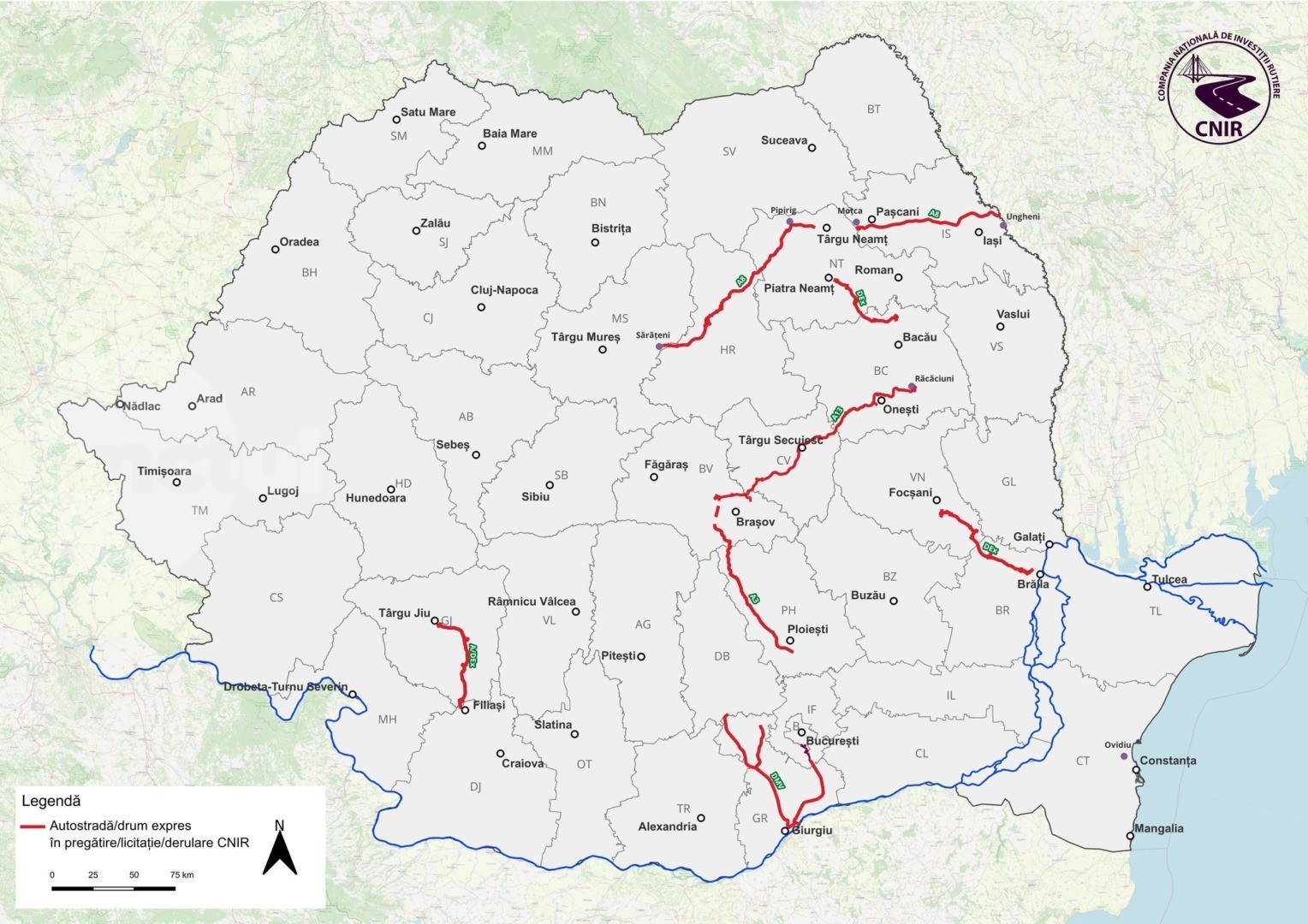 Șapte licitații publicate în Seap pentru Autostrada Unirii