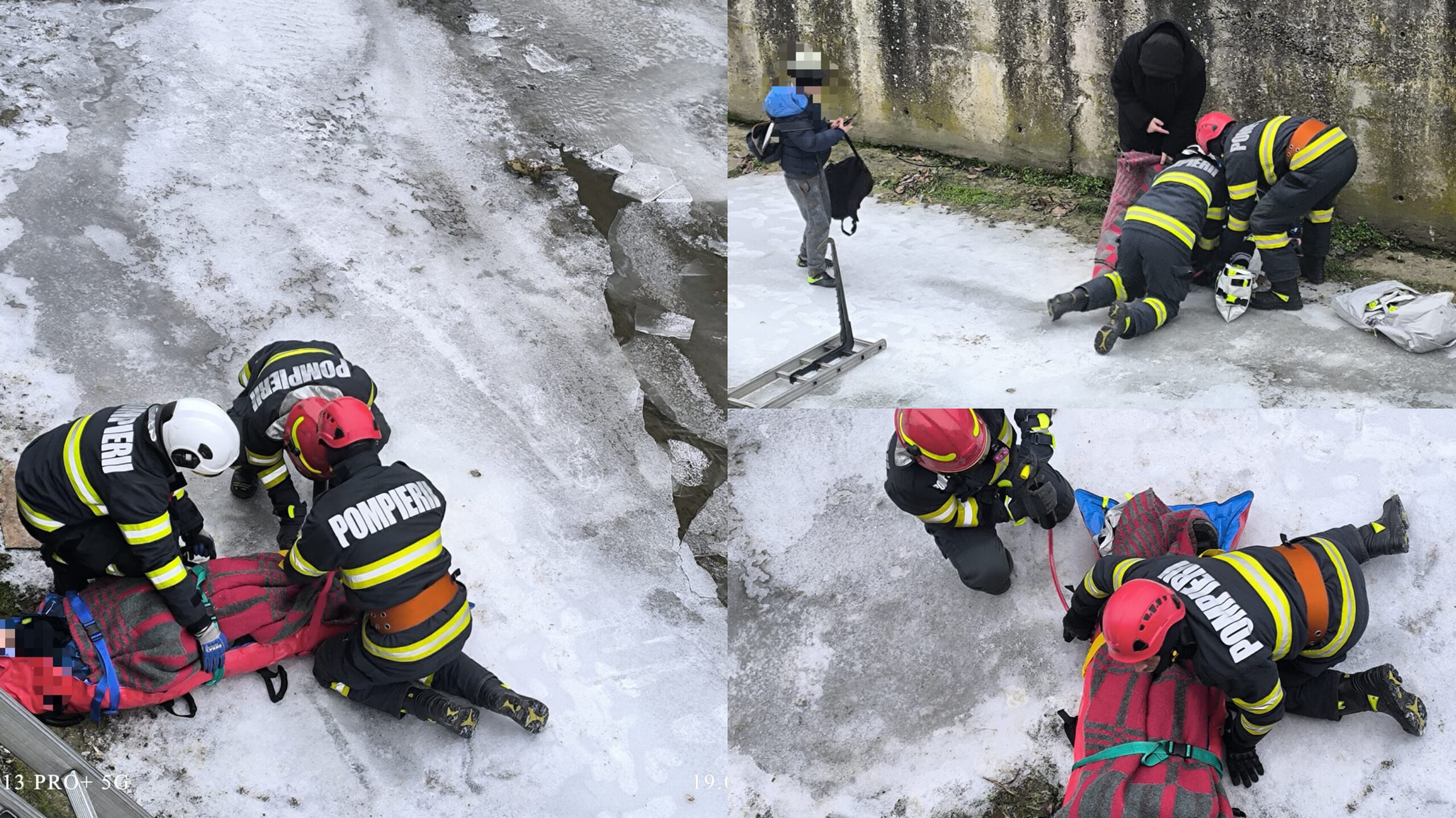 Doi copii salvați de pompieri din Poklos