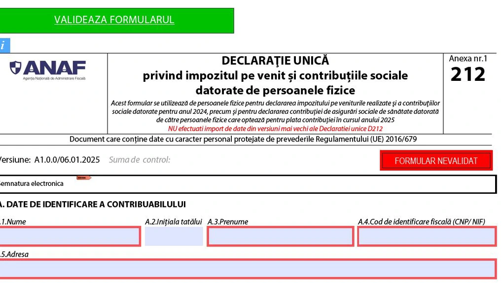 Ghid de completare a declaraţiei unice pentru CAS datorată de două ori în 2024