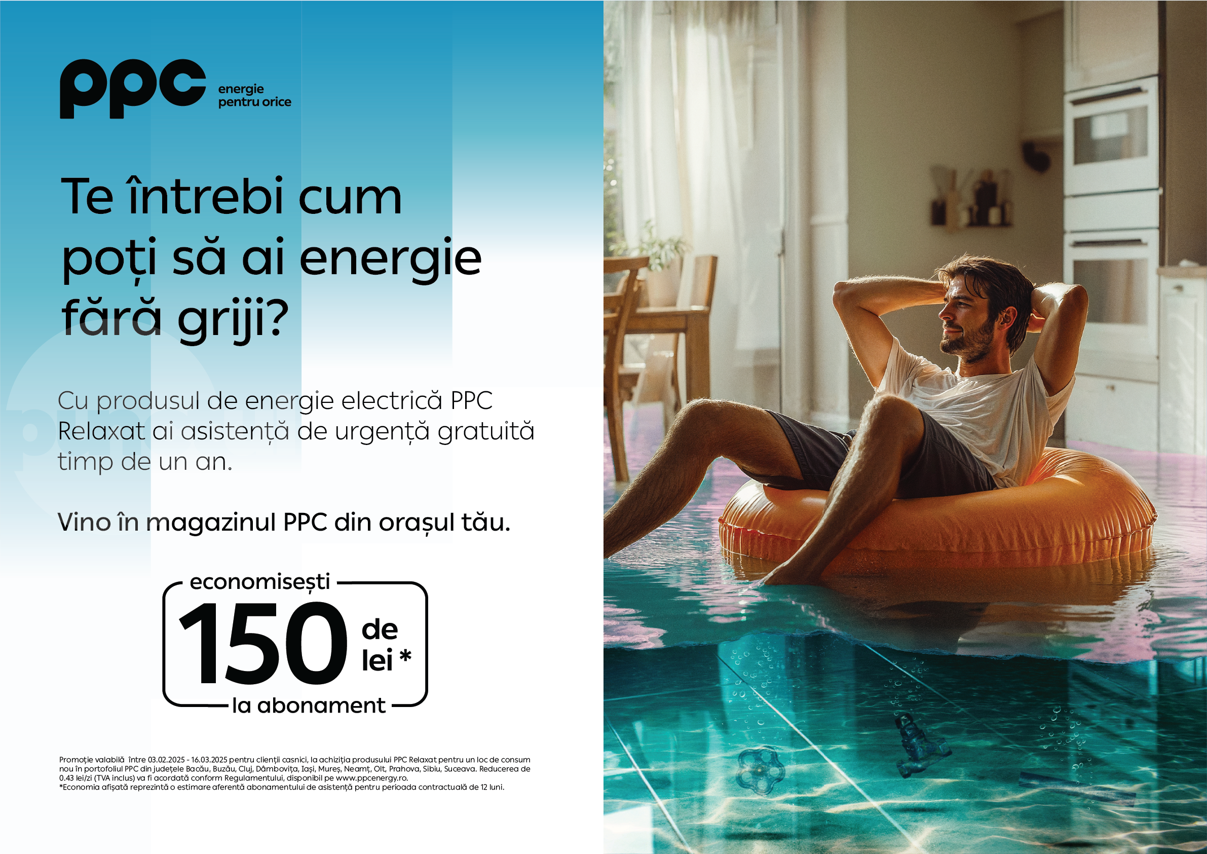 Invitație la relaxare din partea PPC Energie cu o ofertă dedicată clienților noi din județul Mureș