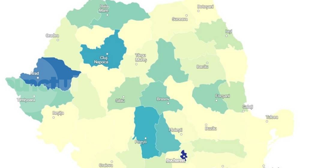 Unde se află județul Mureș pe harta concedierilor colective din 2025