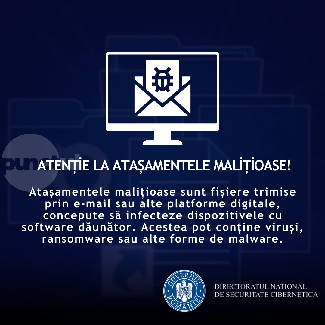 Atenție la atașamentele malițioase!