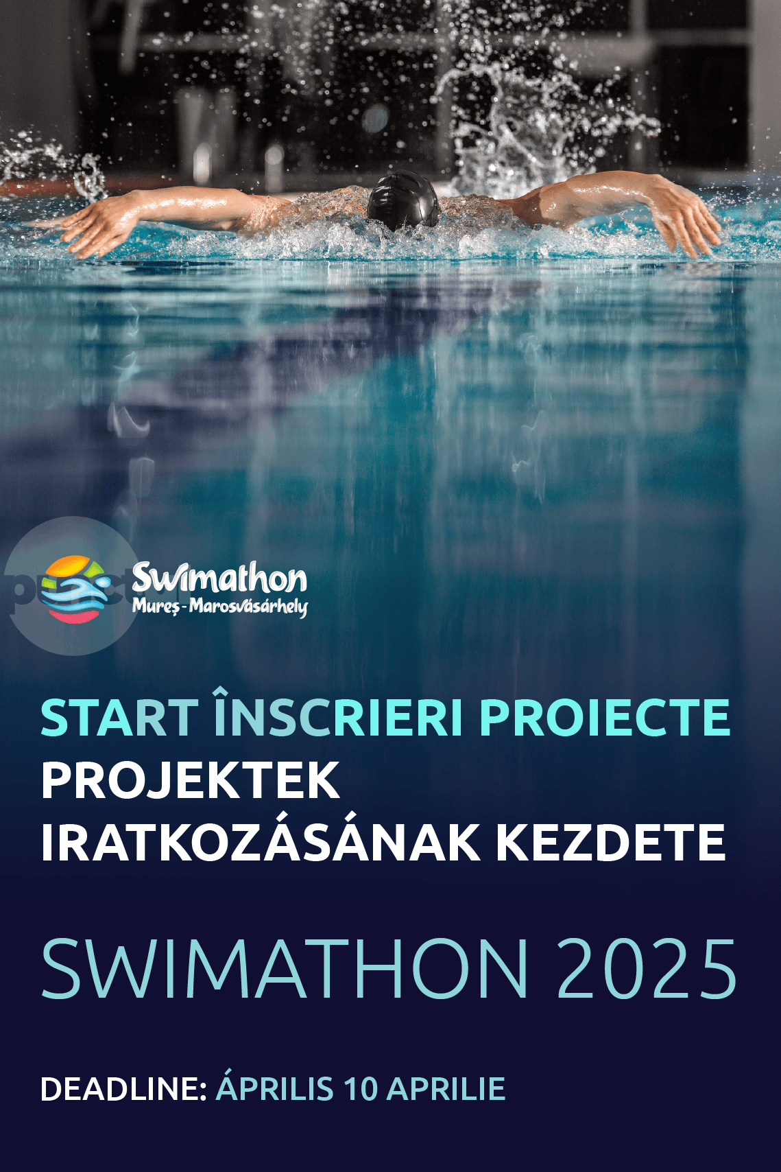 SWIMATHON.ms revine pe 14 iunie 2025. Au început înscrierile pentru proiecte