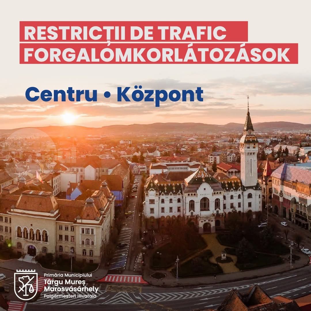 Restricții de trafic azi la Târgu Mureș