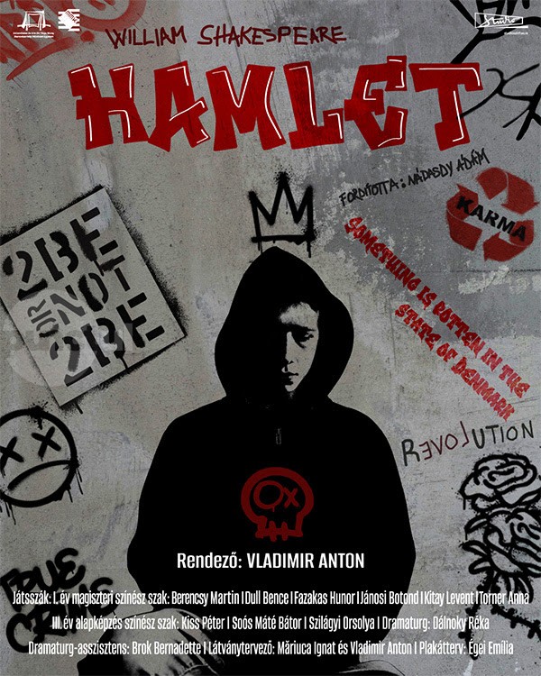 Premiera spectacolului Hamlet la Teatrul Studio al Universității de Arte din Târgu Mureș