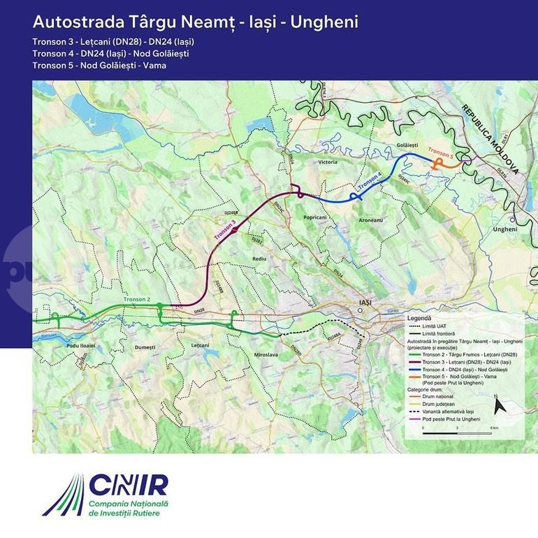 Contractele pentru construcția ultimelor trei tronsoane ale A8 intră în procedură de licitație