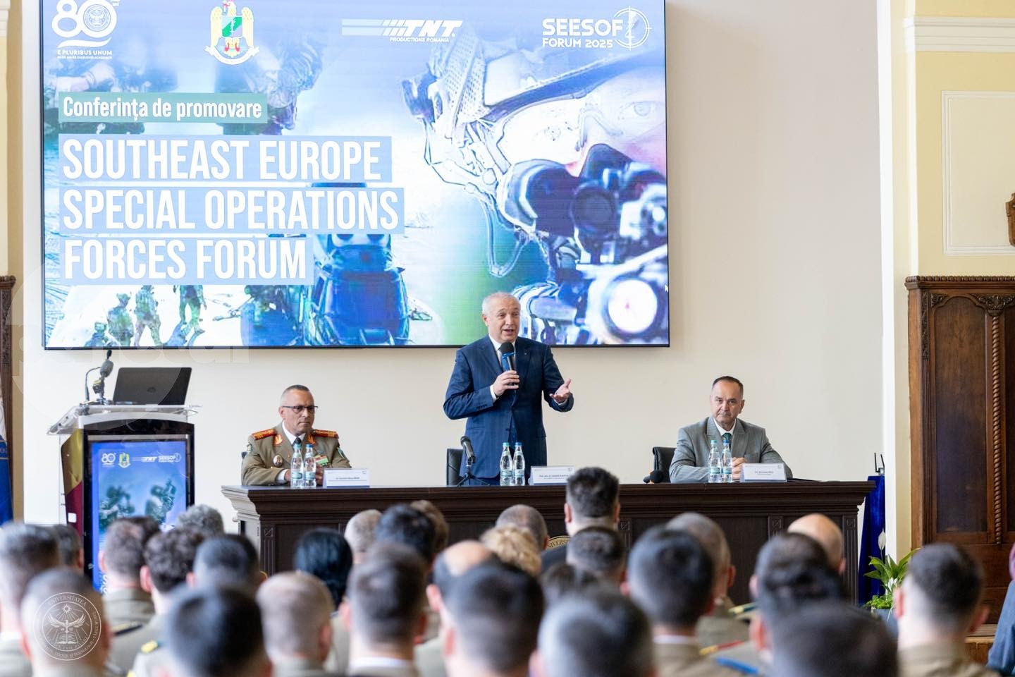 Conferința de promovare a proiectului SEESOF 2025 – Southeast Europe Special Operations Forces Forum la UMFST