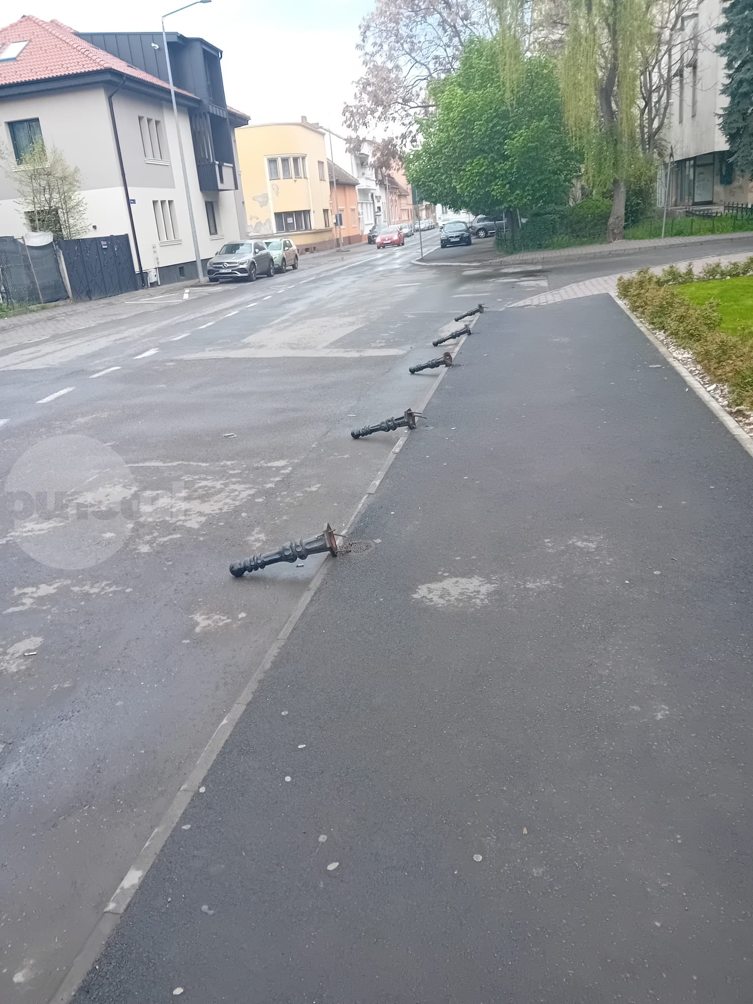 Punctul negru pentru distrugerea mobilierului stradal la Târgu Mureș