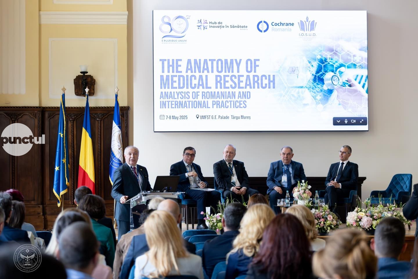 Rectori ai Alianței UMF – G6 prezenți la evenimentul „Anatomia cercetării medicale. Analiza practicilor românești și internaționale”
