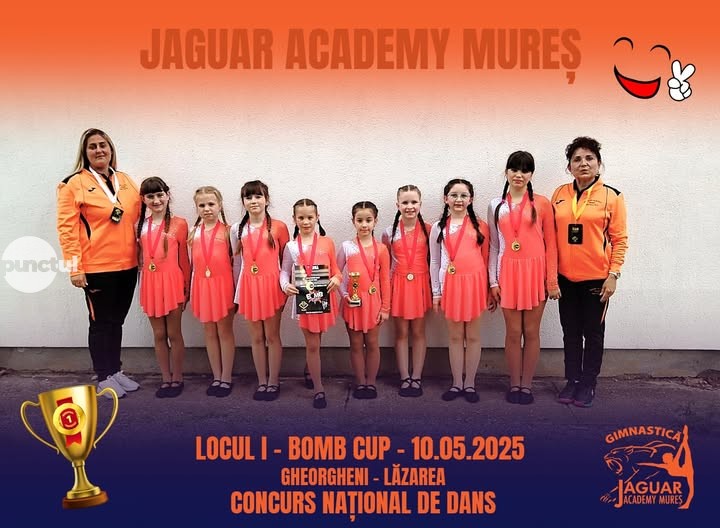 Locul 1 pentru Jaguar Academy Mureș la Concursul național de Dans „BOMB CUP”