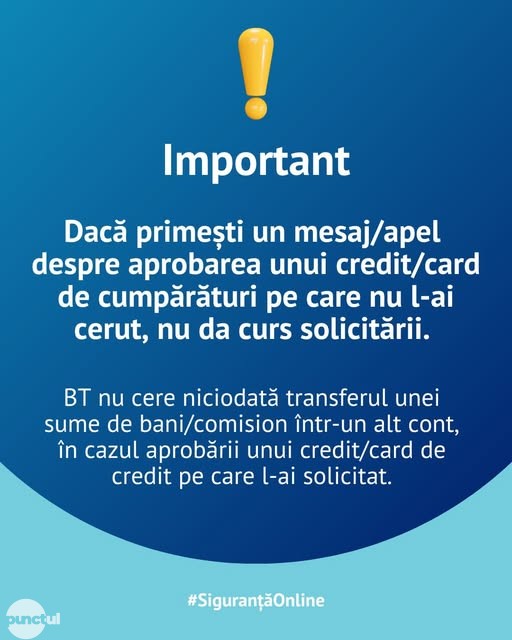 Răufăcătorii folosesc pretextul aprobării unui credit pentru a intra în posesia datelor bancare