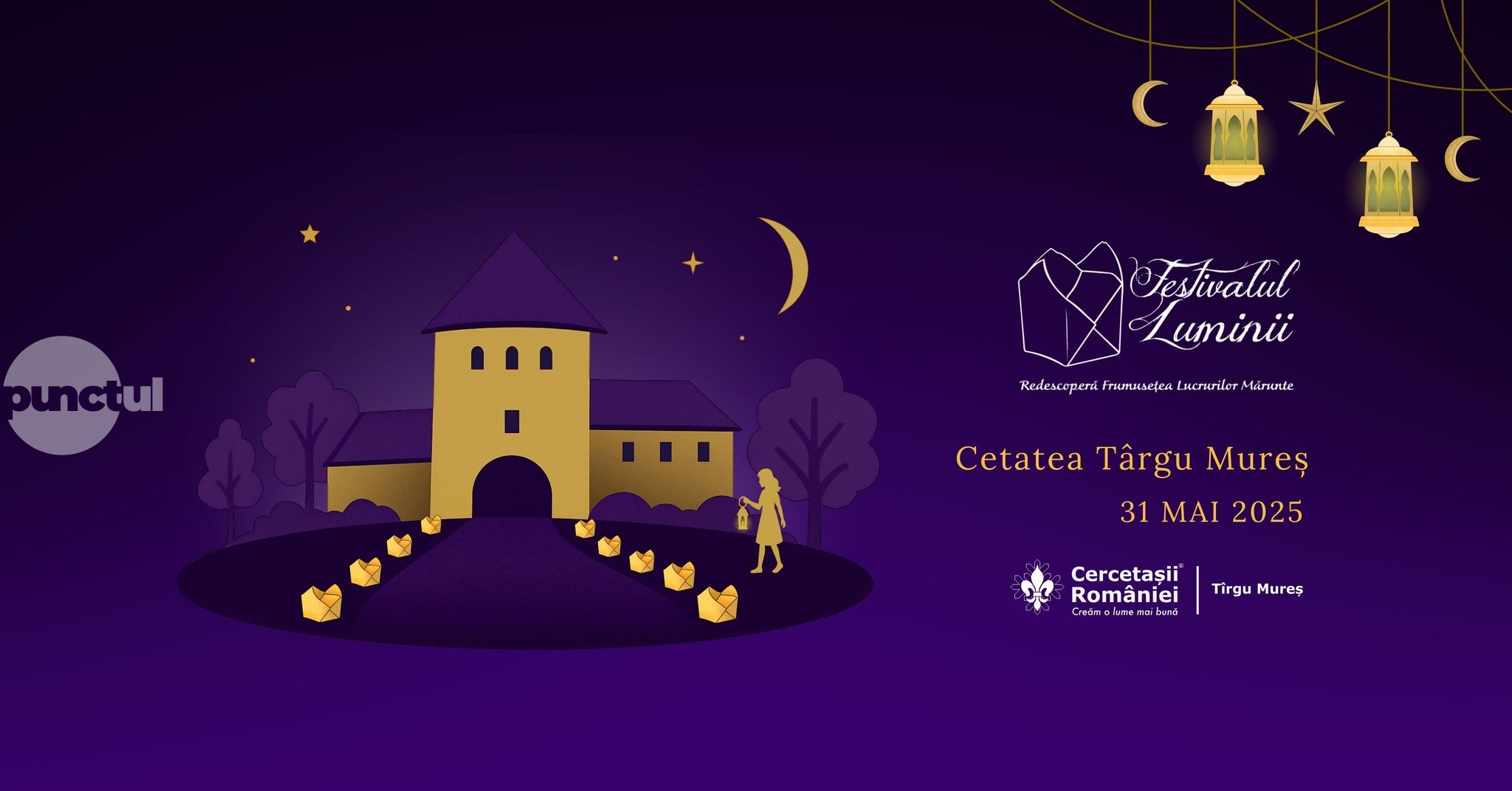 Festivalul Luminii are loc sâmbăta aceasta în Cetatea Târgu Mureș