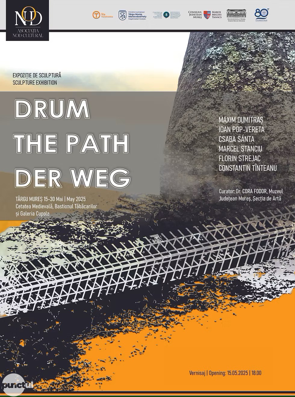 Masă rotundă & Vernisaj Expoziția de artă contemporană „Drum” în Cetatea Medievală