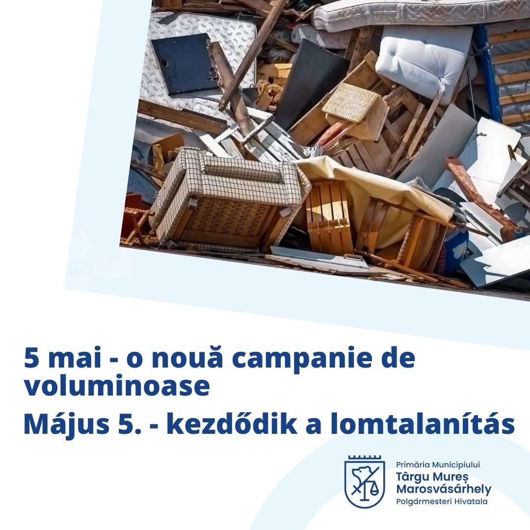 O nouă campanie de colectare – din 5 mai 2025!✅ Ce puteți preda: