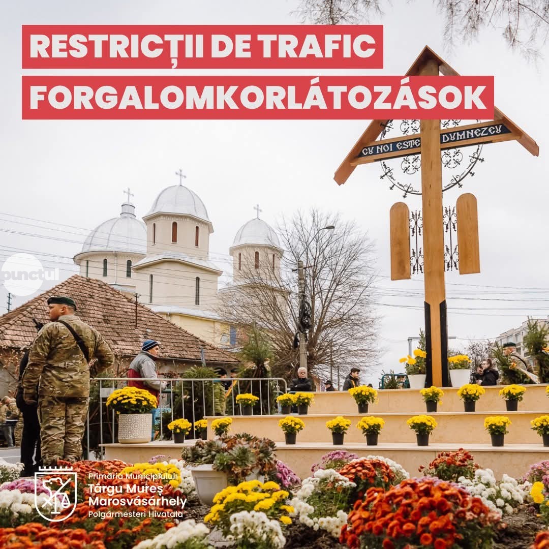 Restricții de trafic în cartierul Unirii marți 13 mai