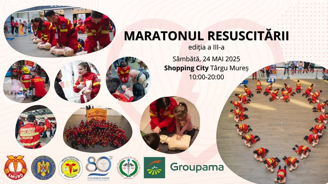 Maratonului Resuscitării, la Shopping City Târgu Mureș