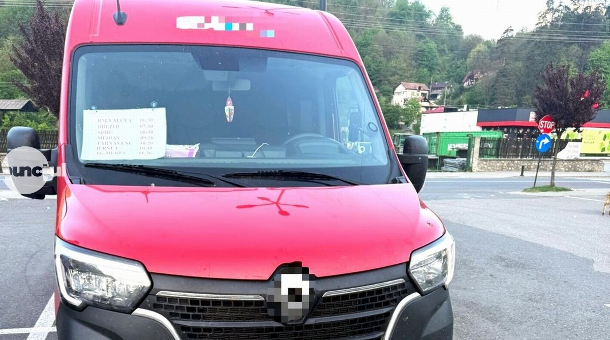 Șoferul unui microbuz de pasageri care efectua cursa Râmnicu-Vâlcea – Târgu-Mureș, prins băut la volan