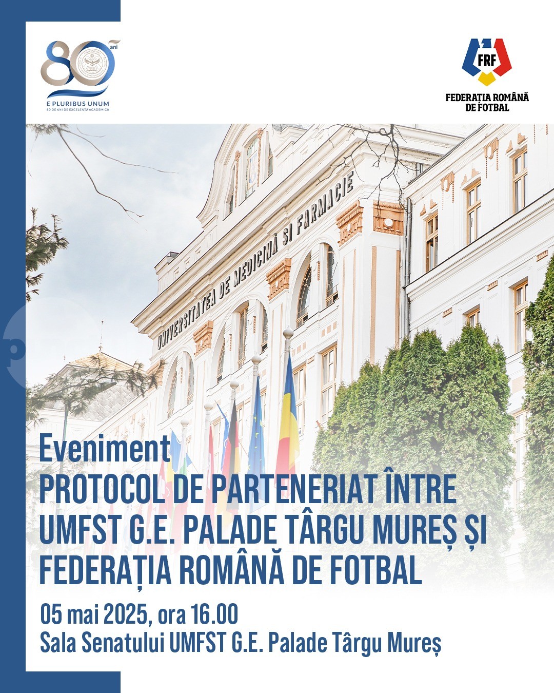 Parteneriat între UMFST și Federația Română de Fotbal