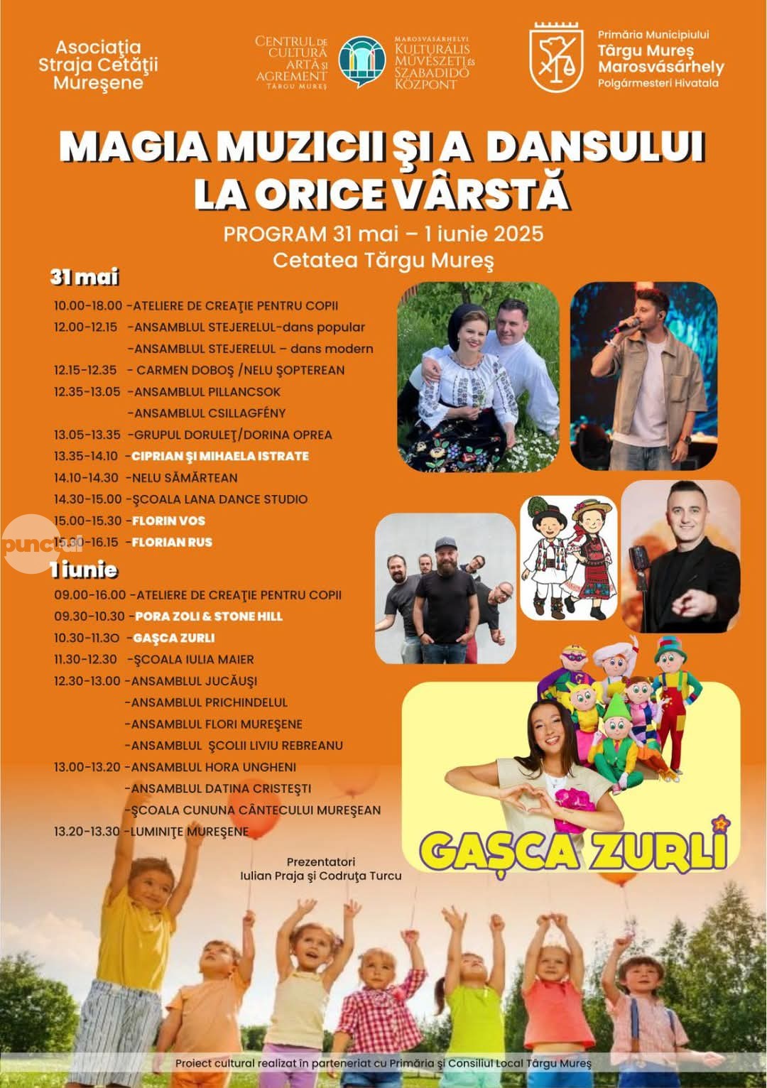 Magia muzicii și a dansului timp de 2 zile în Cetatea Târgu Mureș