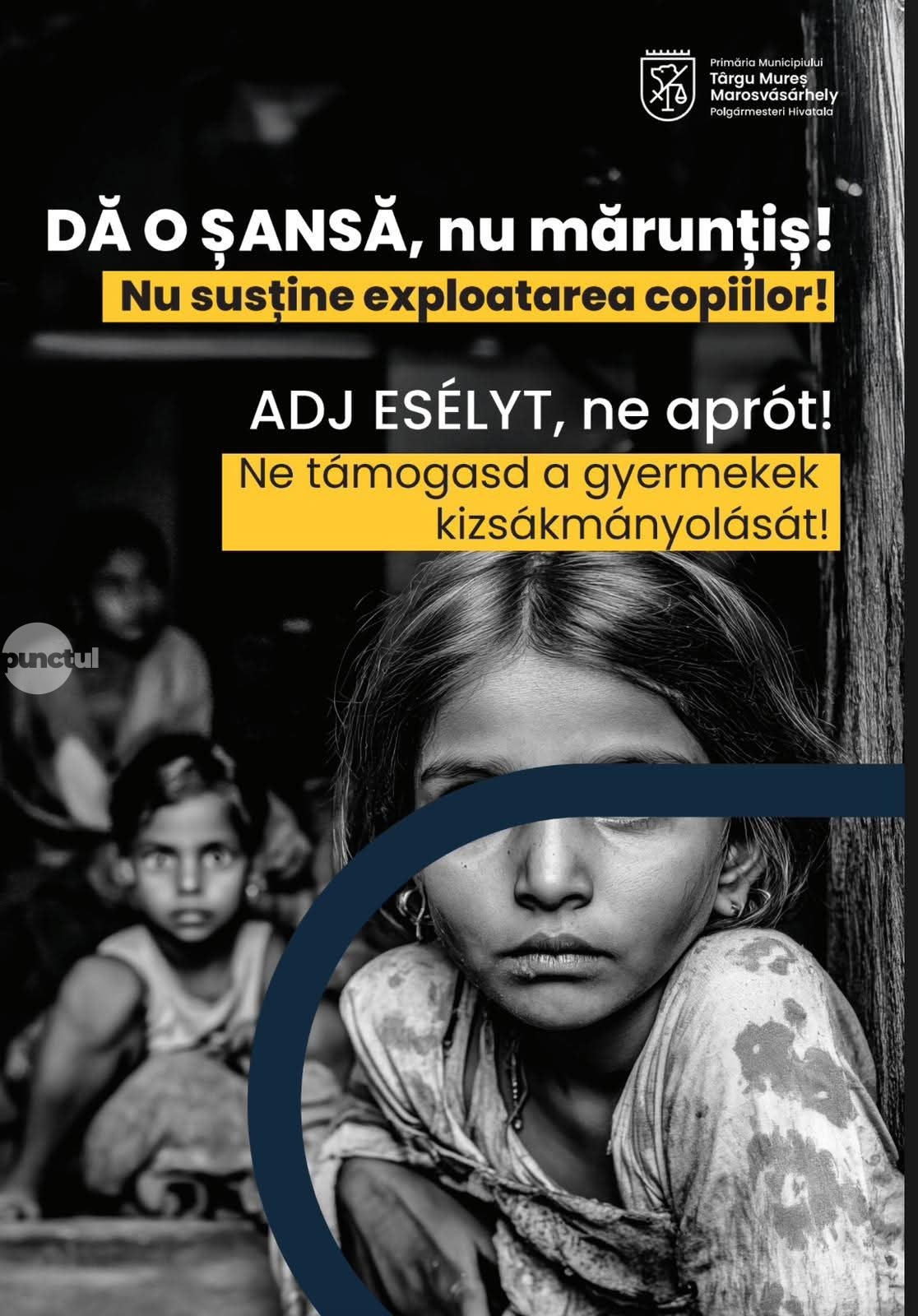Punctul negru pentru cei care exploatează minori pentru cerșetorie