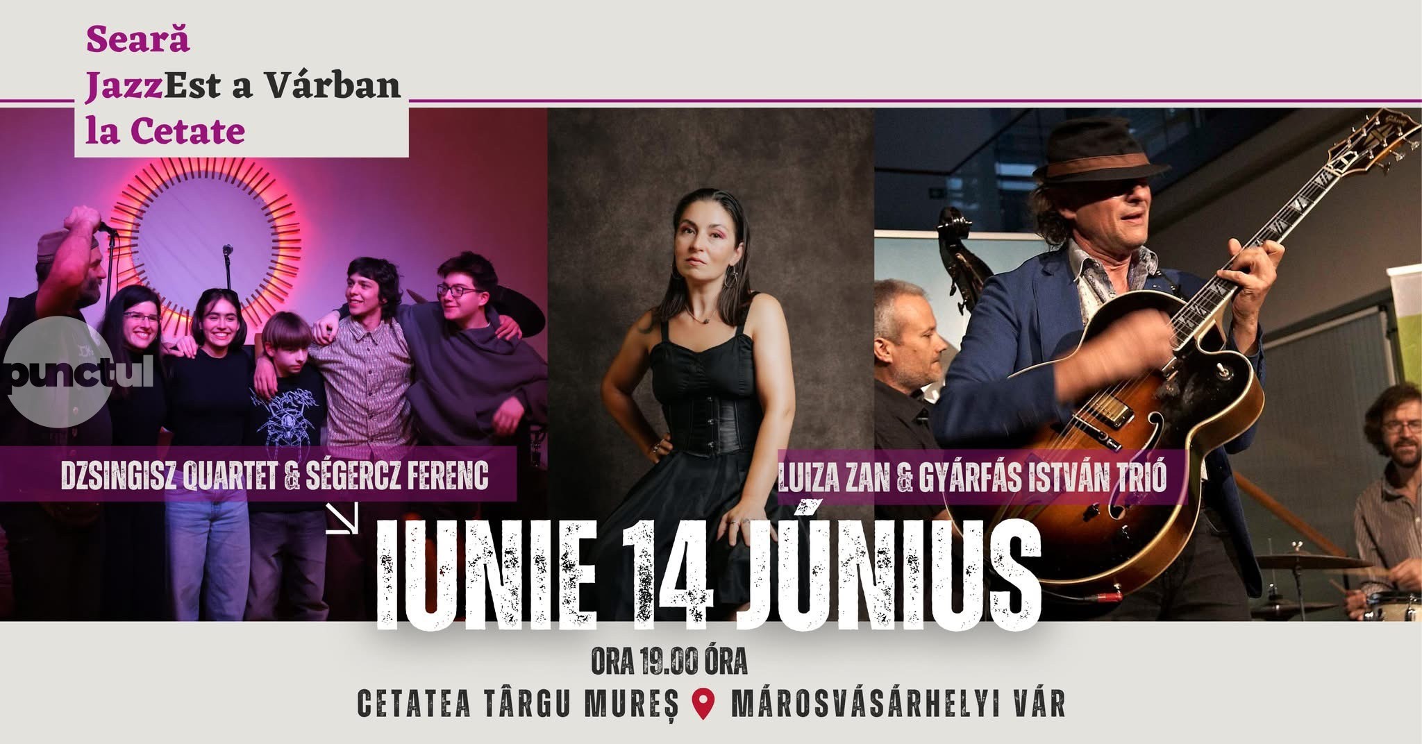 Dzsingisz Quartet & Ferenc Ségercz – Jazz cu suflet de Transilvania, live la Cetatea Târgu Mureș
