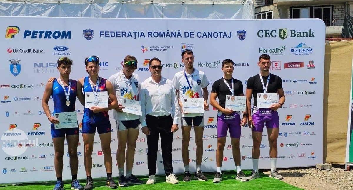 Rezultate remarcabile pentru CS Mureșul la Campionatul Național de Canotaj