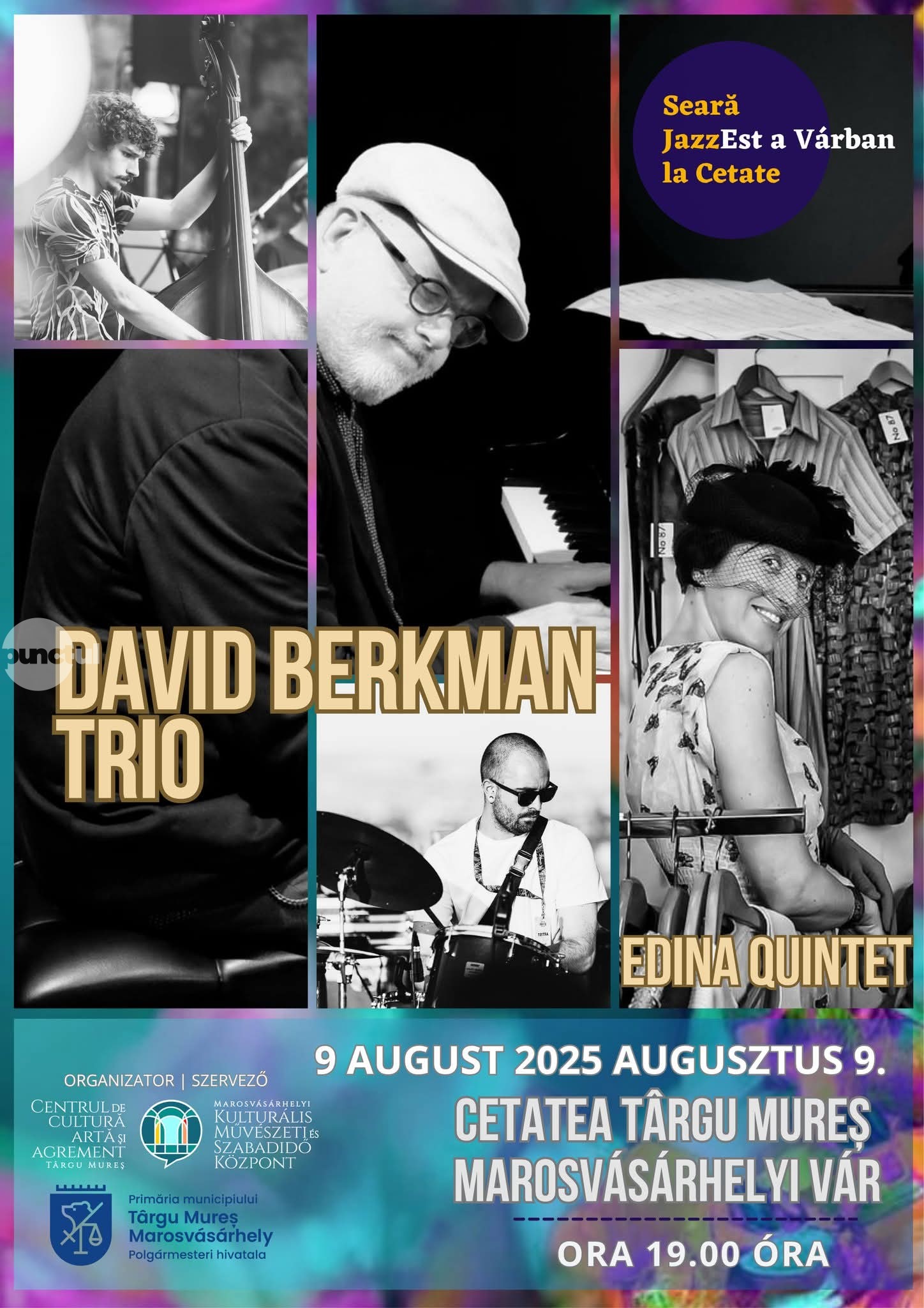 𝐃𝐀𝐕𝐈𝐃 𝐁𝐄𝐑𝐊𝐌𝐀𝐍 𝐓𝐑𝐈𝐎 – Jazz de clasă internațională, live la 𝐂𝐞𝐭𝐚𝐭𝐞𝐚 𝐓𝐚𝐫𝐠𝐮 𝐌𝐮𝐫𝐞𝐬