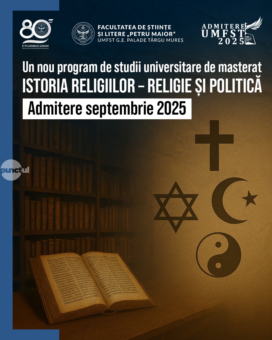 UMFST: Un nou program de studii universitare de masterat denumit „Istoria religiilor – religie și politică”