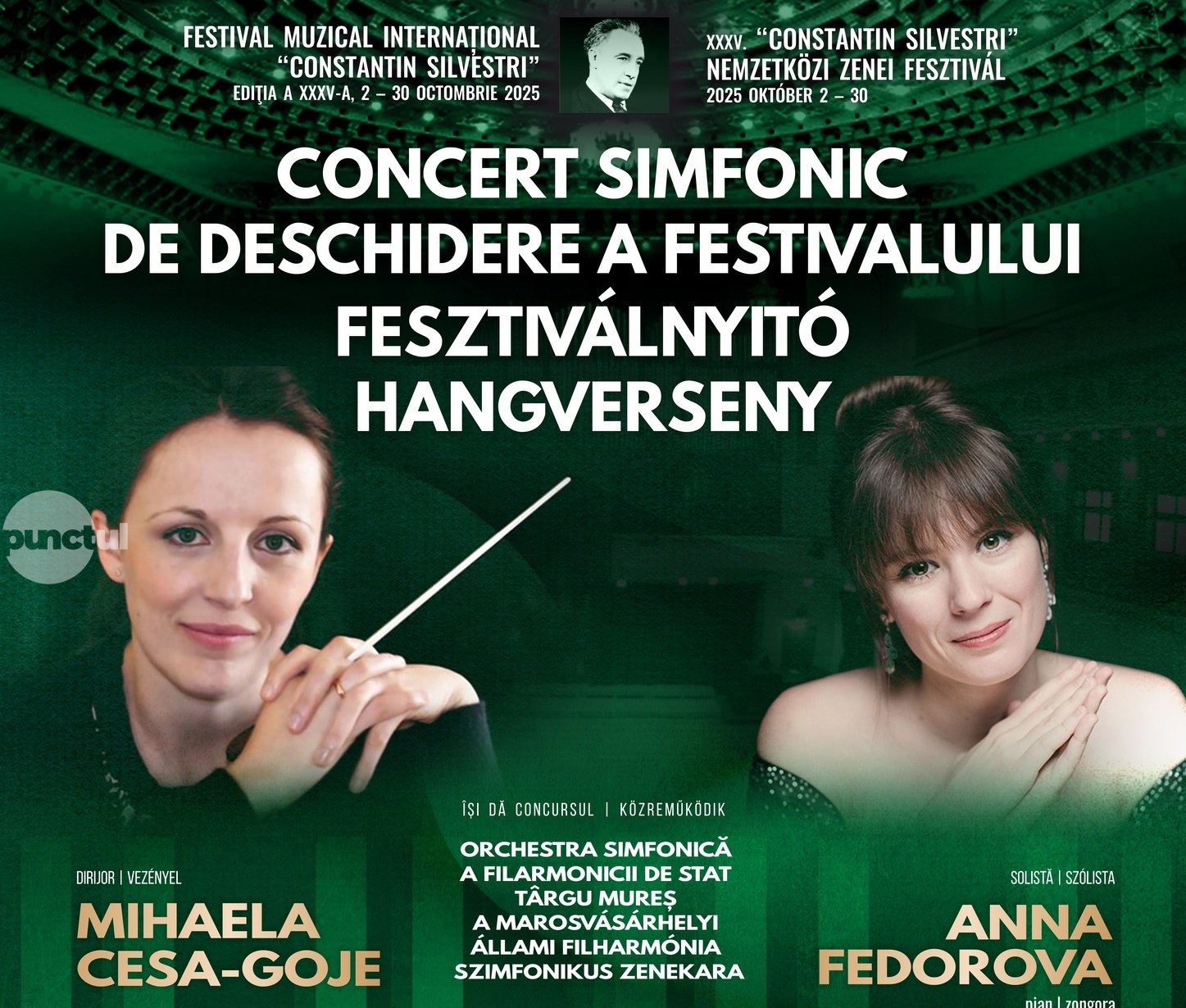 Festivalul Muzical Internaţional „Constantin Silvestri” începe în 2 octombrie la Târgu Mureș