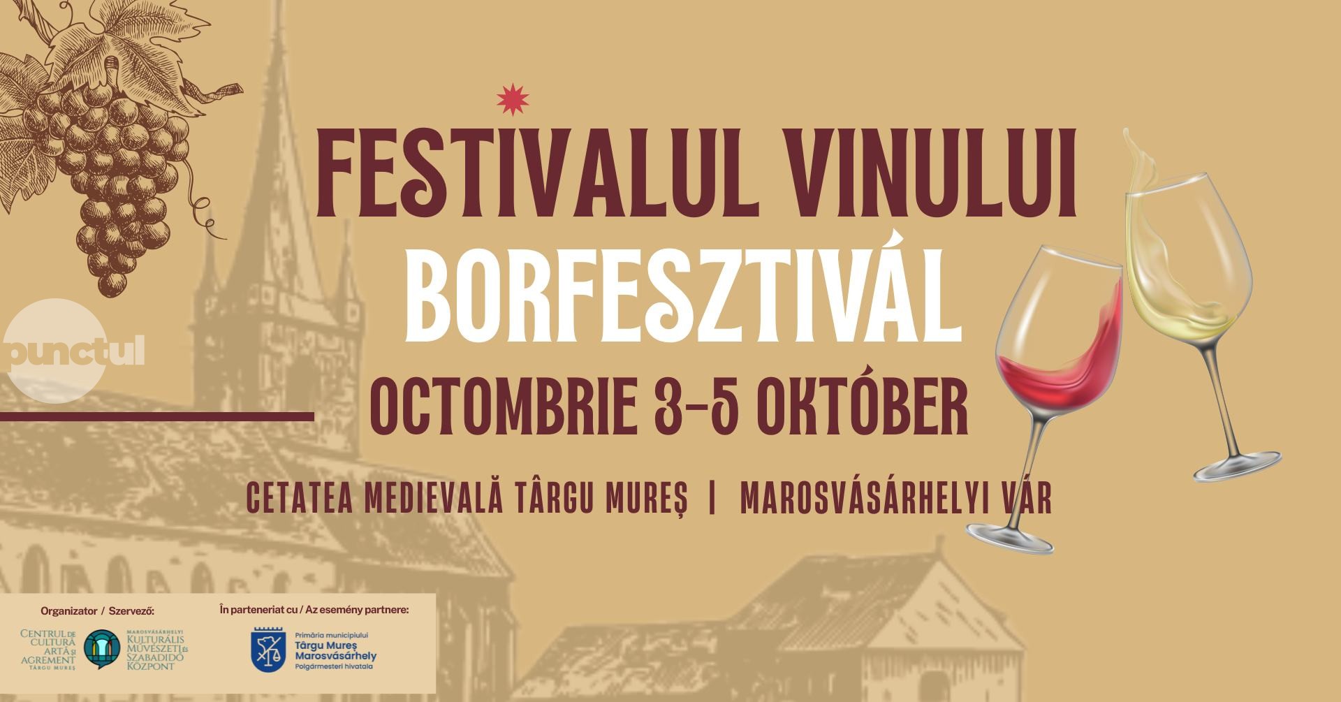 Festivalul vinului în luna octombrie la Târgu Mureș