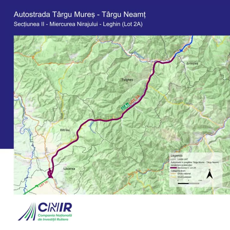 Autostrada Unirii A8. Compania Națională de Investiții Rutiere a atribuit primul contract de supervizare pe secțiunea montană