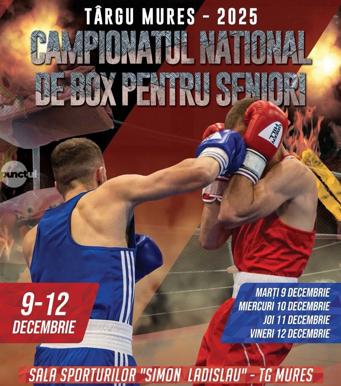 Campionatul Național de Box pentru seniori la Târgu Mureș