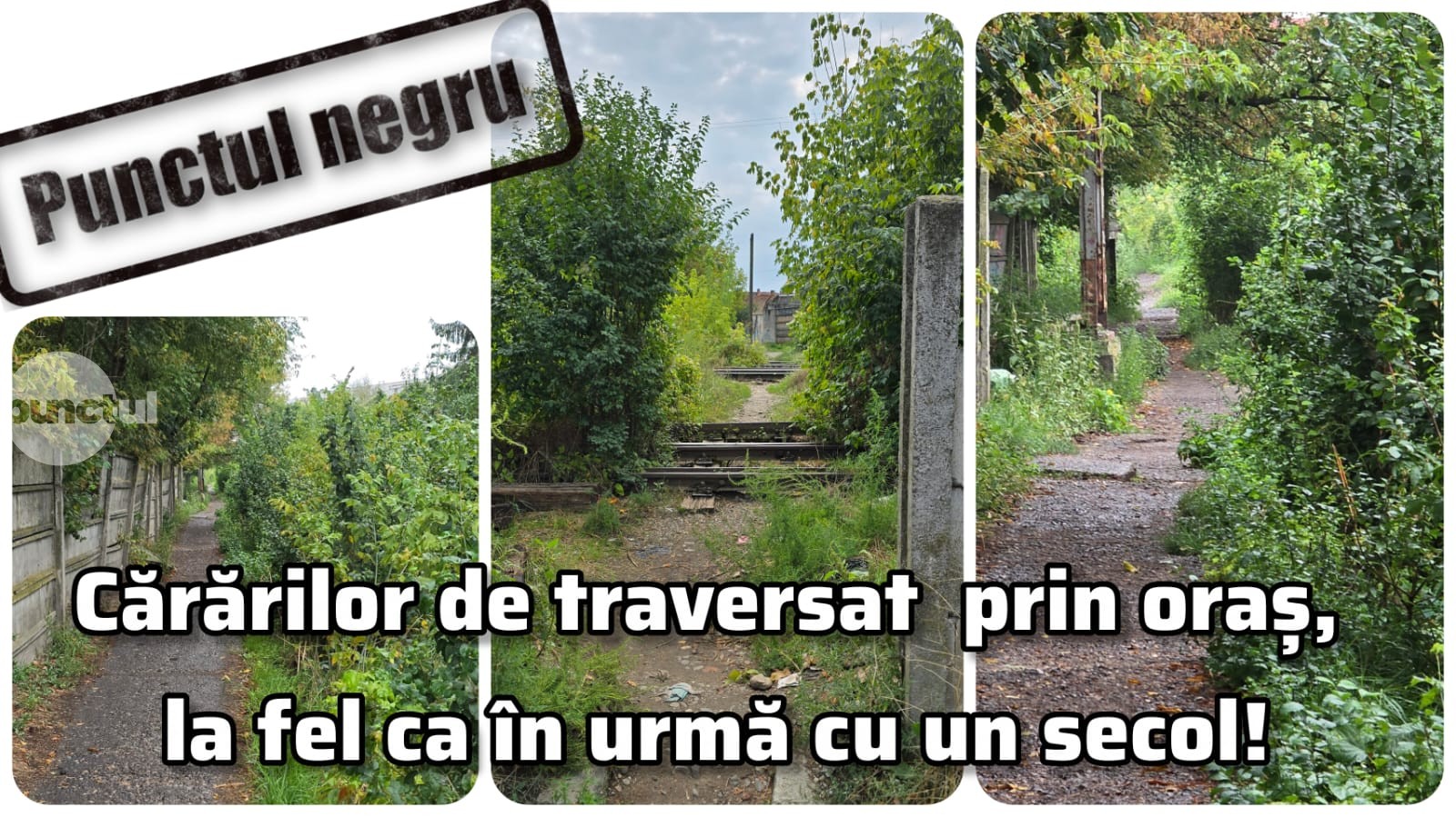 Punctul negru pentru cărările pe care sunt nevoiți să traverseze mureșenii pentru un cale mai scurtă prin oraș