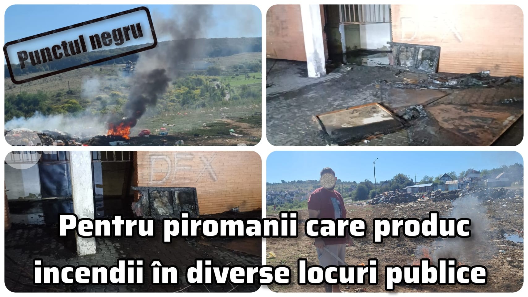 Punctul negru pentru piromanii care produc incendii in diverse locuri din Târgu Mureș