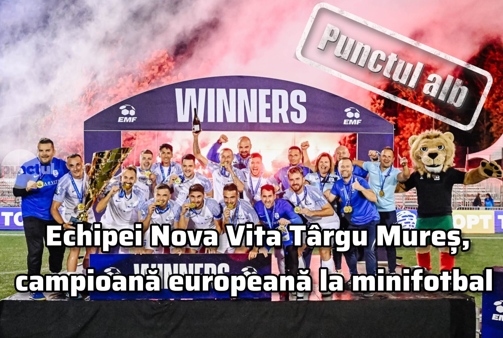 Punctul alb noii campioane europene la minifotbal, Nova Vita Târgu Mureș