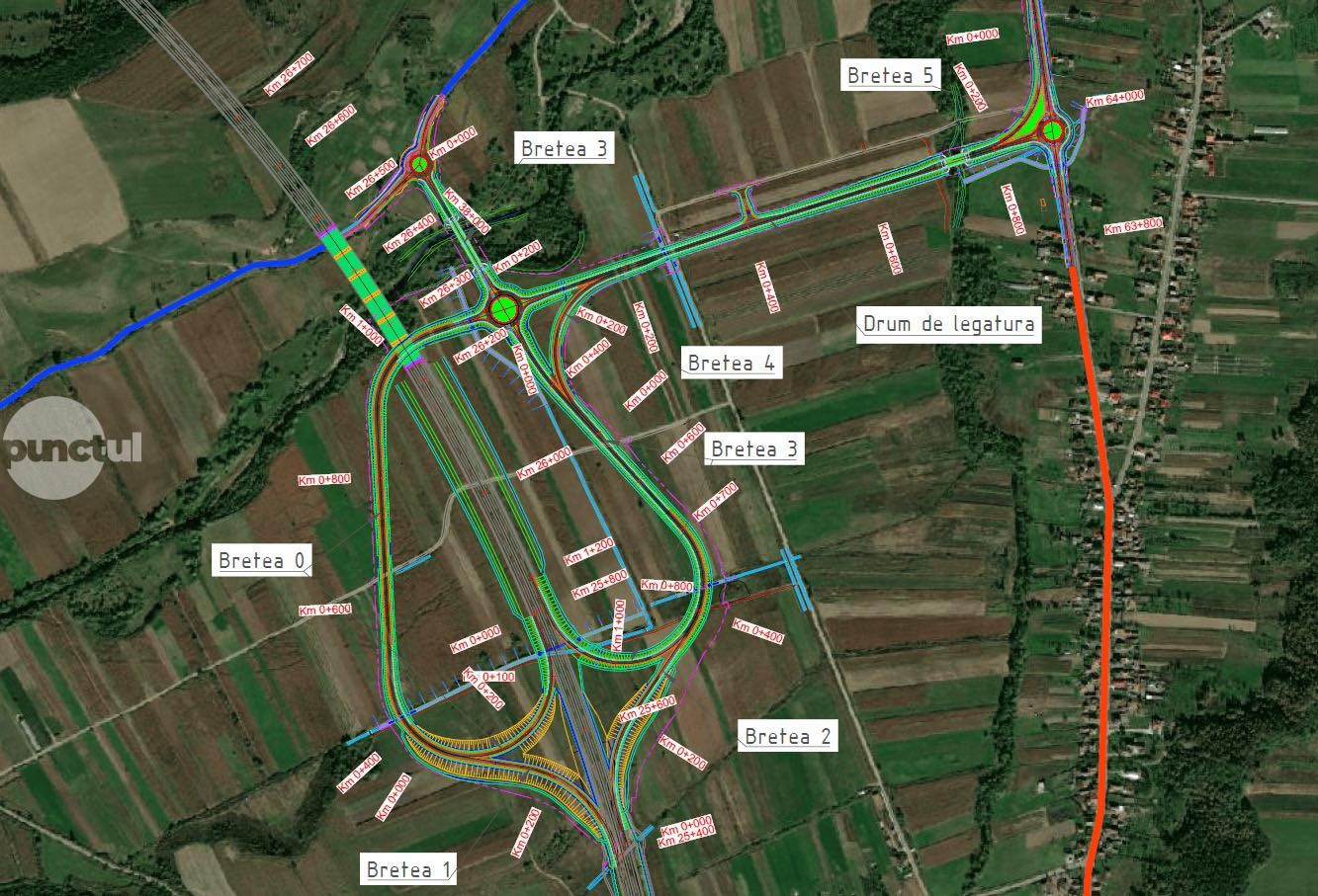 Autostrada Transilvania: A fost emisă autorizația de construire pentru nodul rutier de la Românași