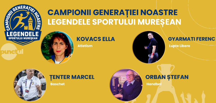 Campionii Generației Noastre, Legendele Sportului Mureşean în weekend la Târgu Mureș